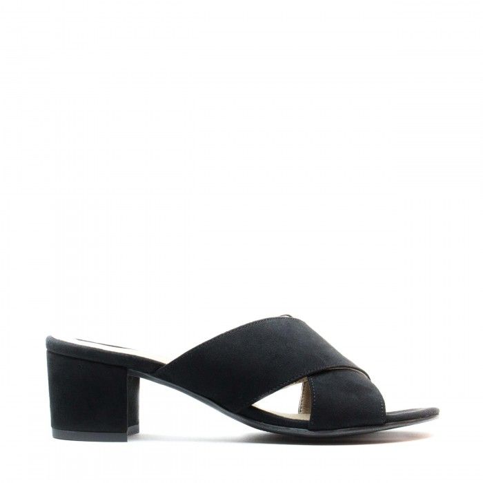 black open sandals