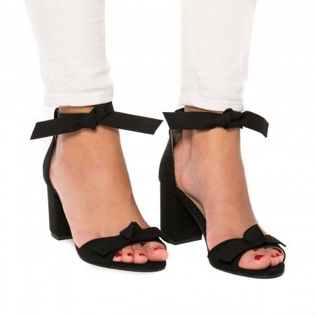 Estela Black Vegan Sandals