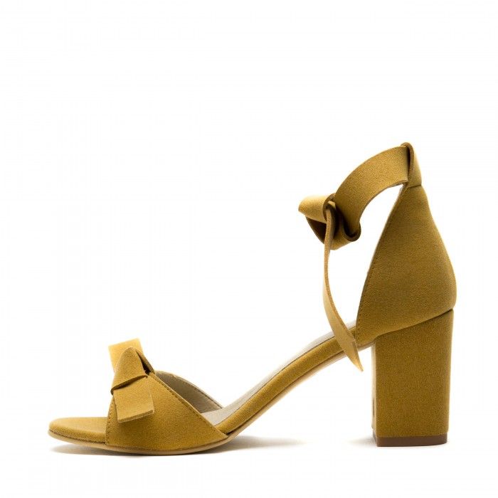 Estela Yellow Vegan Sandals