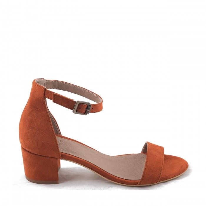 Irene Orange Vegan Sandals