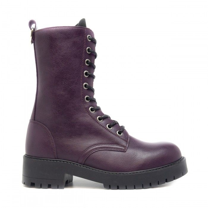 purple lace boots
