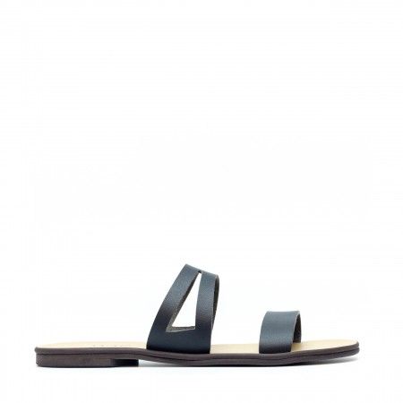 Asty  - Sandale plate noir