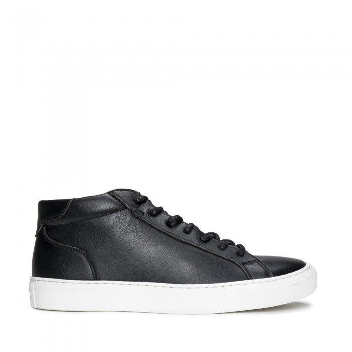 black vegan sneakers