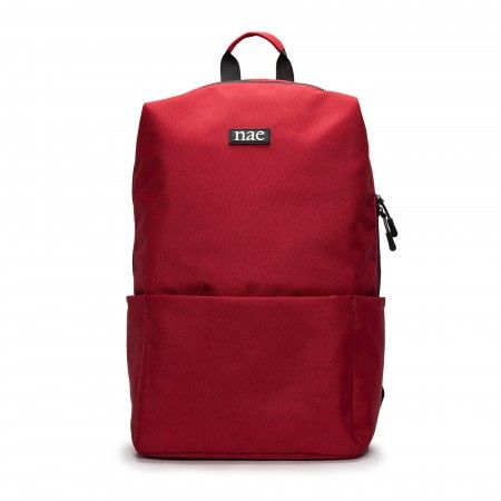 Oslo Red recycled vegan backpack