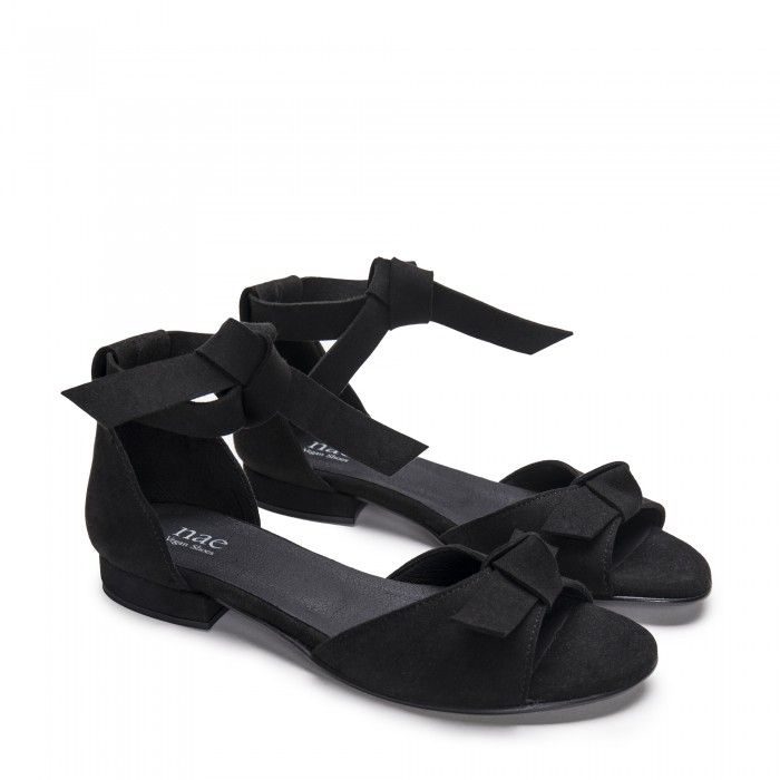 Chiara Black vegan sandals