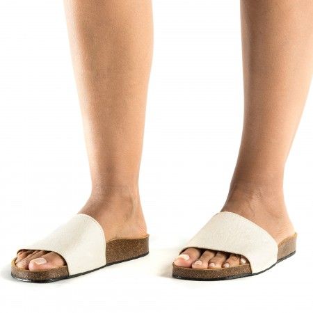 Bay White vegan sandal