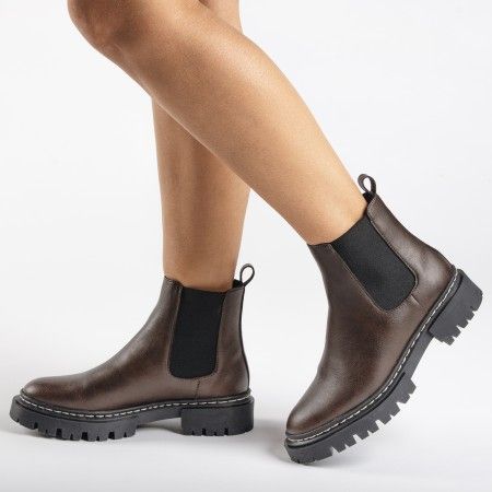 Duda Brown vegan boots