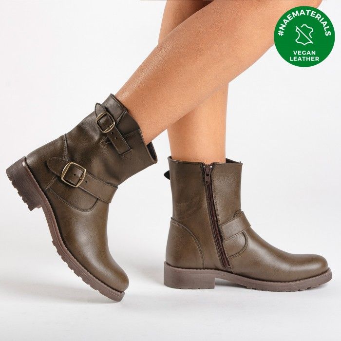 Odet Green vegan boots