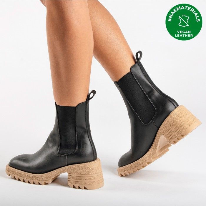 Freda Black vegan boots