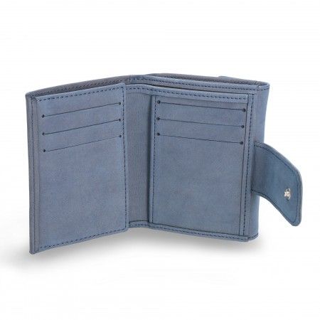Vene Blue vegan wallet