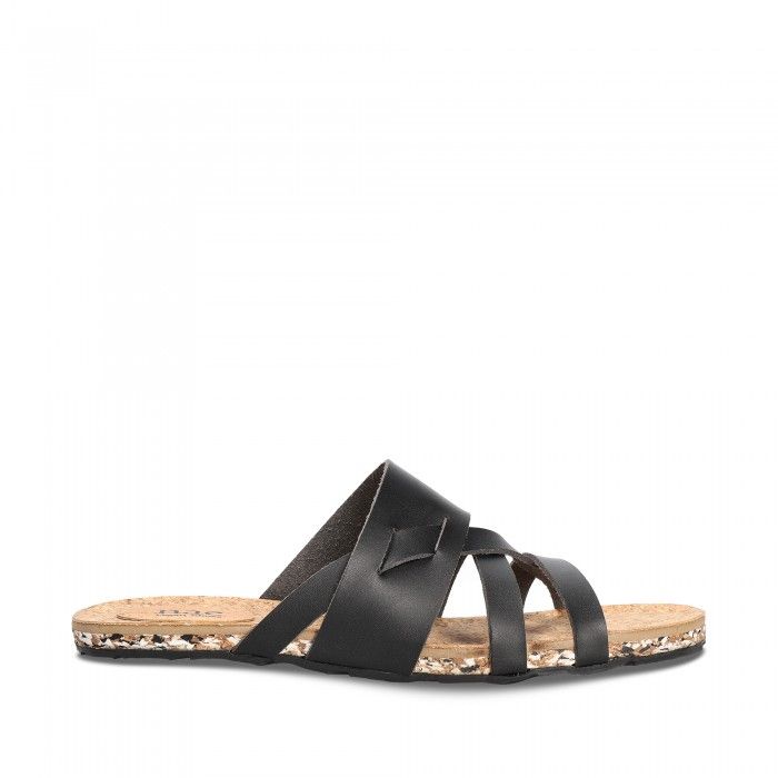 Quince Black vegan sandals