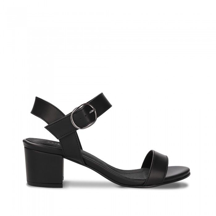 Zinnia Black vegan sandals