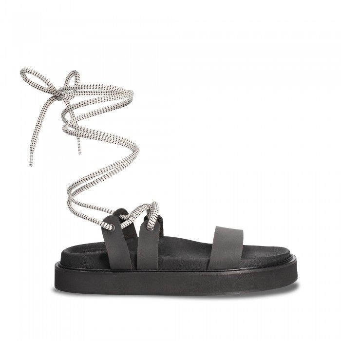 Acacia Black vegan sandals