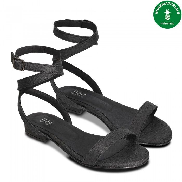 Basil Black vegan sandals