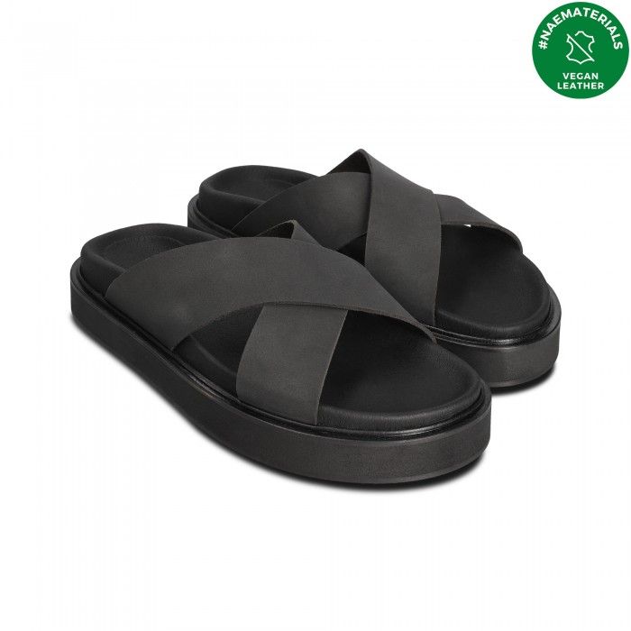 Hazel Black vegan sandals