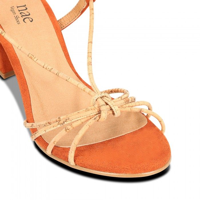 Holly Orange vegan sandals