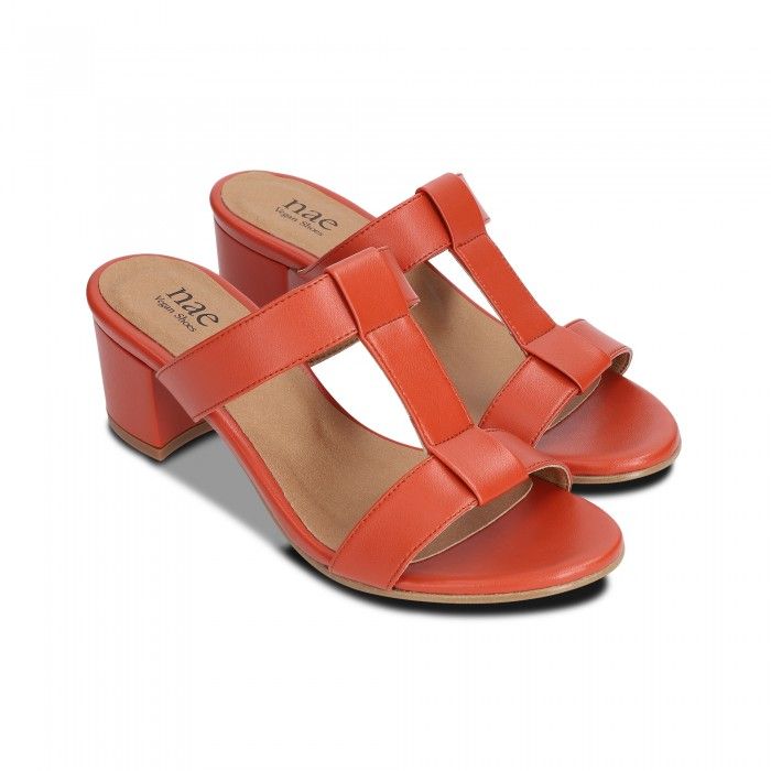 Iris Orange vegan sandals