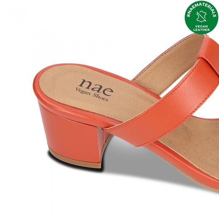 Iris Orange vegan sandals